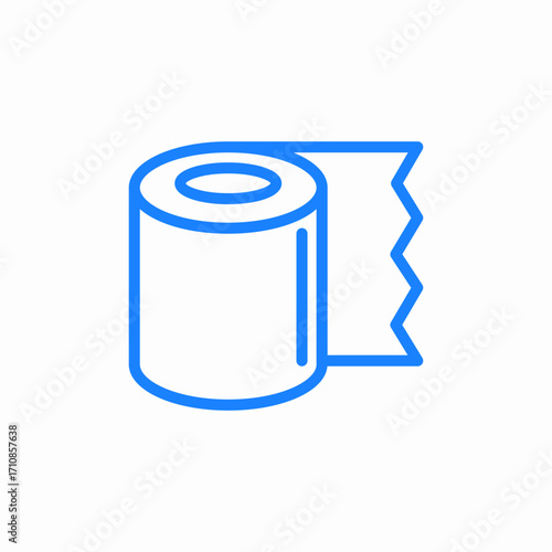 toilet paper icon sign vector