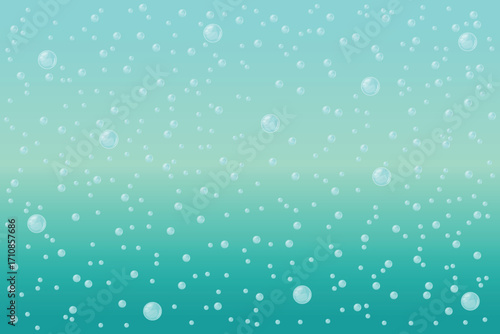 Ocean Water Bubbles Background Vector.
