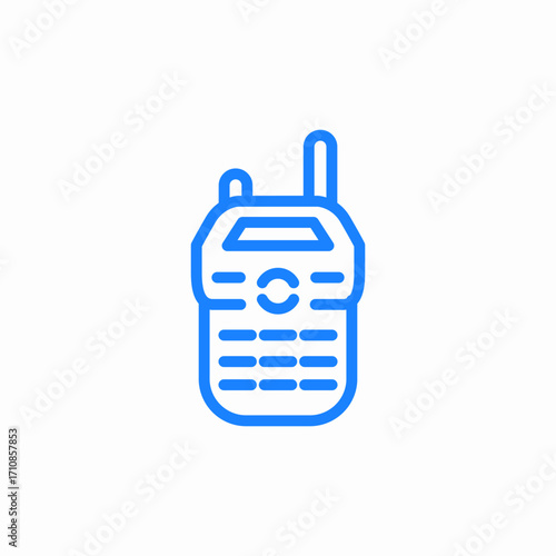 walkie talkie icon sign vector