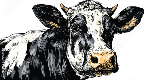 Professional Cow Vector Logo Illustration - High Quality Design for Branding