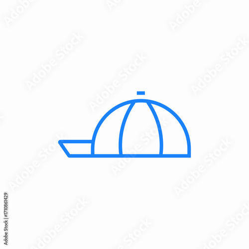 baseball cap casual icon sign vector