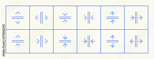Arrow icon collection. Interface arrows, reload, rotation, right curved, circular arrow, turn back, refresh, expand, collapse and more.