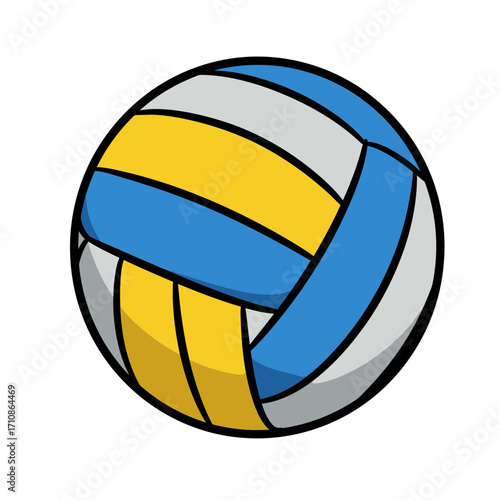 volleyball on white background