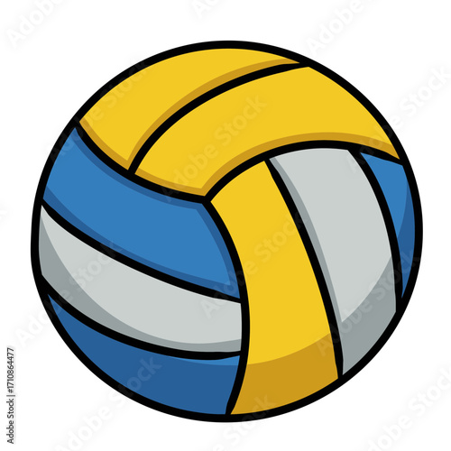 volleyball on white background