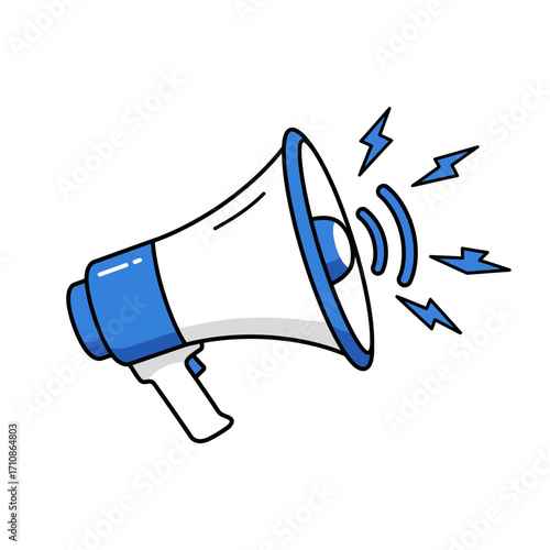 Megaphone Loudspeaker Icon – Announcement and Communication Symbol