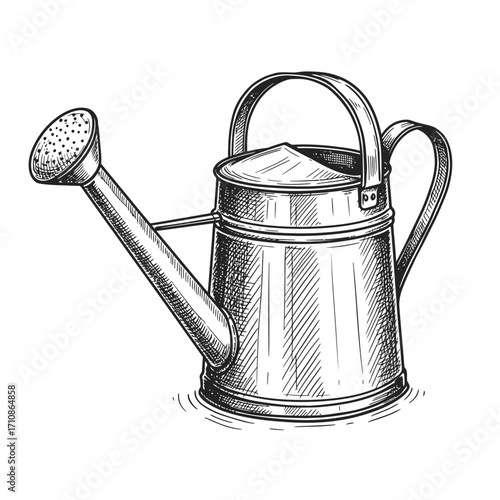 old watering can