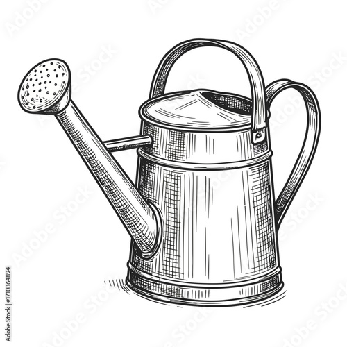 old watering can