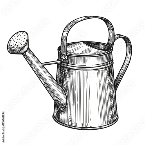 old watering can