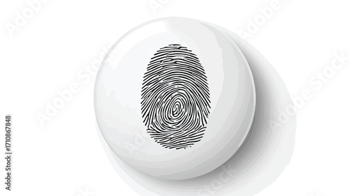 Circular Fingerprint Display for Security and Identification Purposes