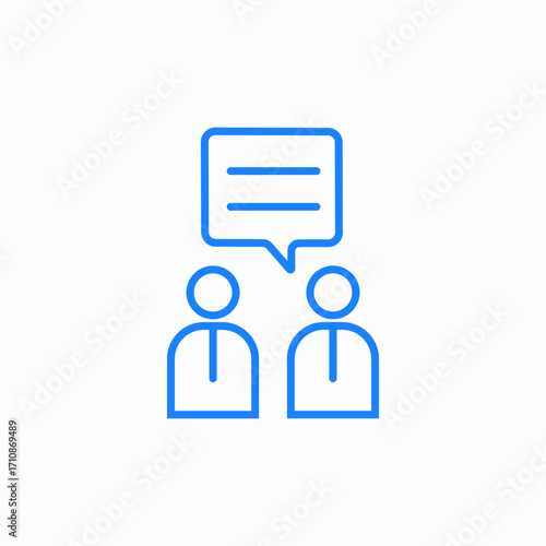 people chat bubbles icon sign vector