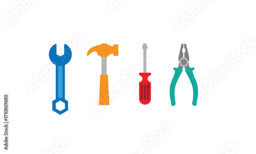 set of tools design suitable to your tool design, equipment, template, bundle, building design, screwdriver, business, marketing, and more