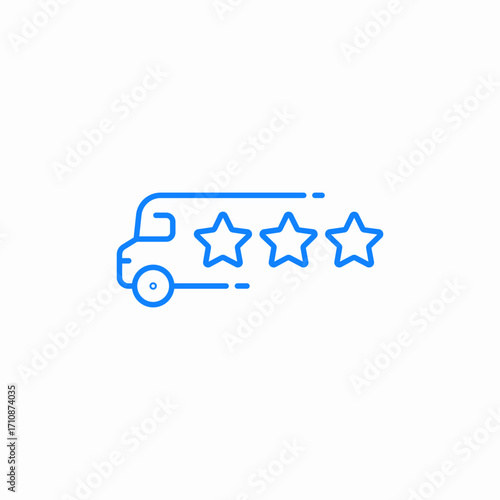 delivery rating icon sign vector