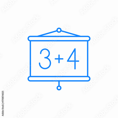 math class icon sign vector
