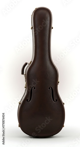 Elegant brown violin case with golden latches, showcasing exquisite craftsmanship and premium protection for musicians.