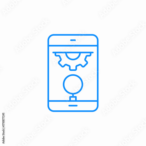 personal settings icon sign vector