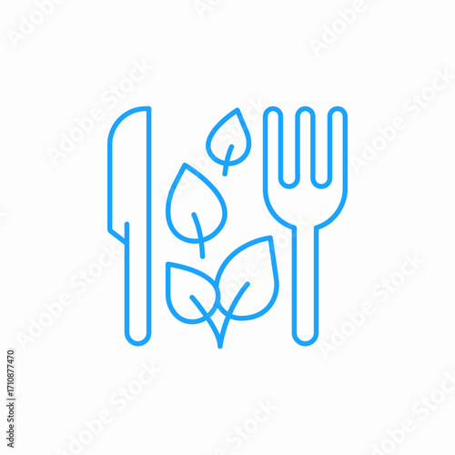 plant diet icon sign vector