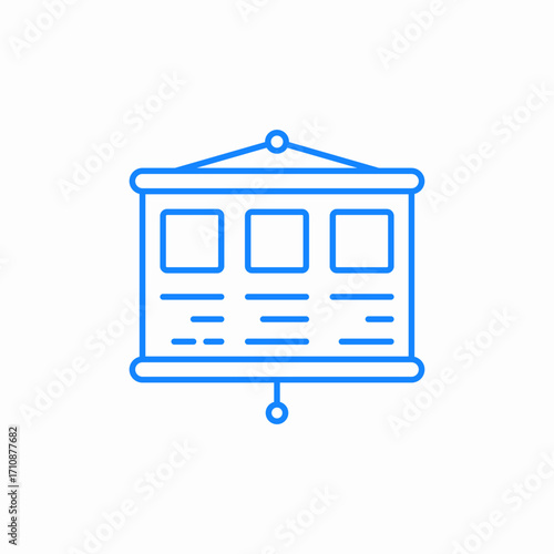 presentation smart screen icon sign vector