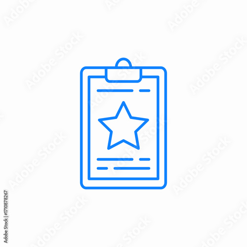 rating list icon sign vector