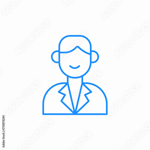 real estate agent icon sign vector