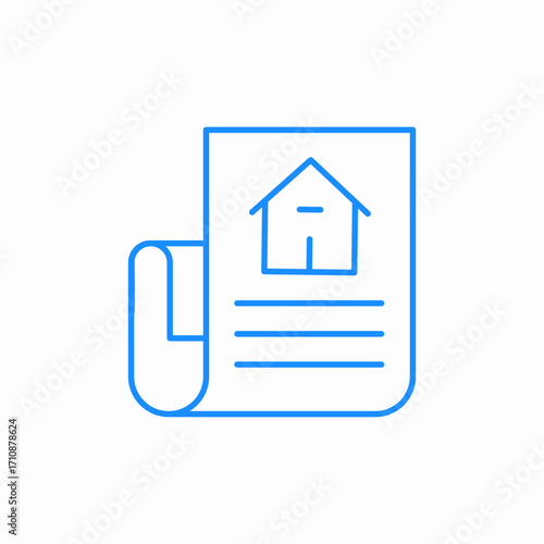 rental agreement icon sign vector