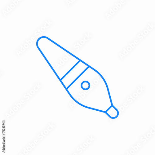stylus tool icon sign vector
