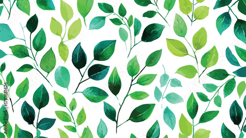 Exquisite Hand-Painted Seamless Floral Foliage Pattern for Design Projects