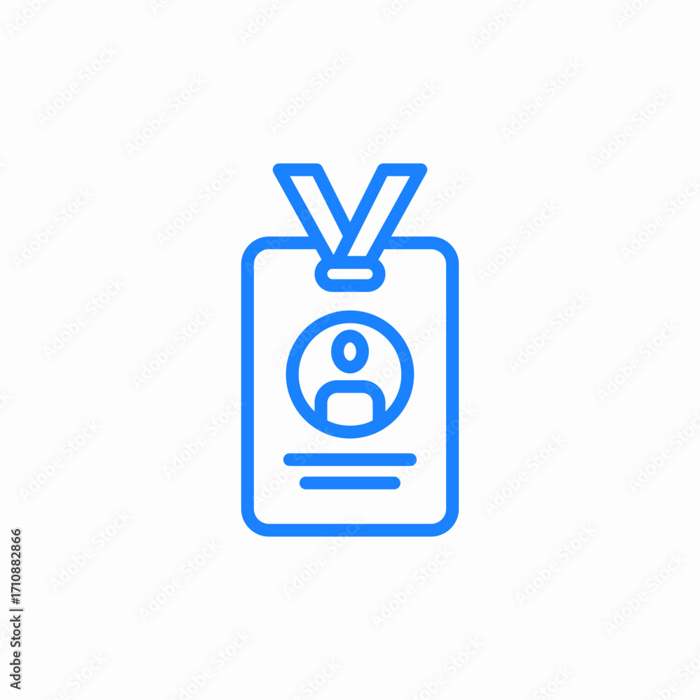 Obraz premium badge pass icon sign vector