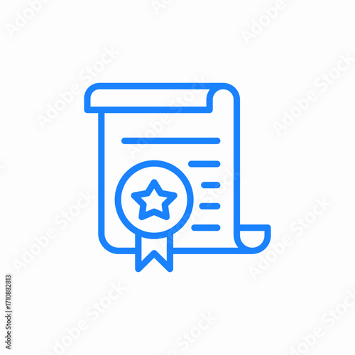 award certificate icon sign vector