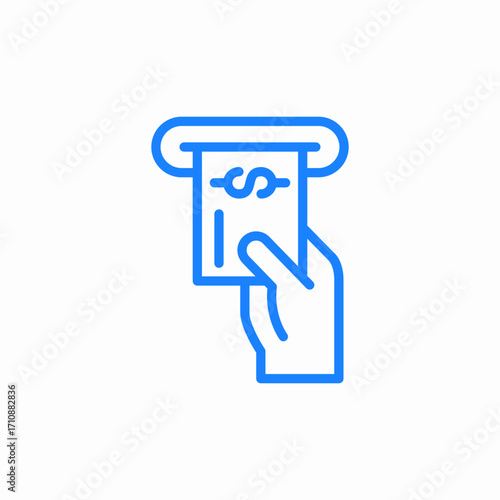 atm machine icon sign vector