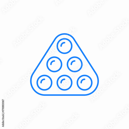 billiard game icon sign vector