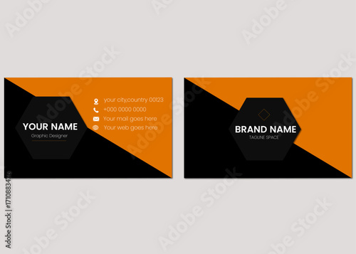Business card design template, Clean professional business card template, visiting card, business card template.