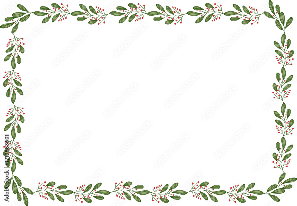 Fototapeta premium Christmas Border Frame
