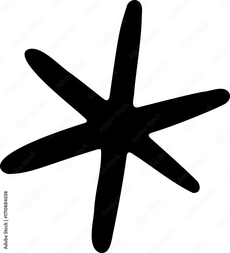 Fototapeta premium Snowflake Doodle