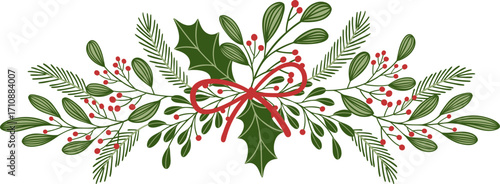 Christmas Tree Holly Divider