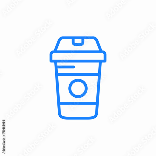 cup coffee icon sign vector