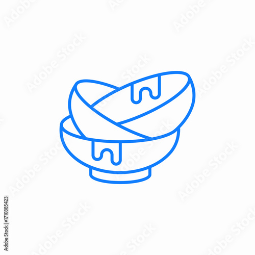 dirty dishes icon sign vector