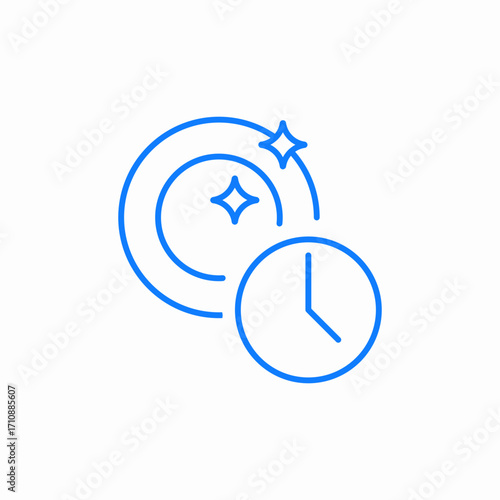 dish polishing time icon sign vector