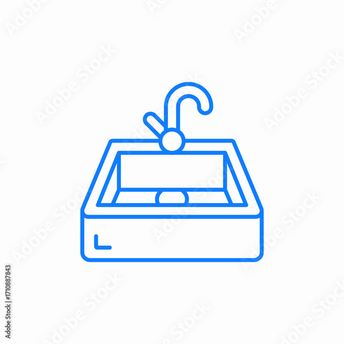 kitchen sink icon sign vector