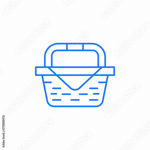 picknick bag icon sign vector