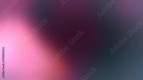 Blur abstract gradient background with soft pink, lilac, burgundy, maroon, black, deep violet, dark purple color blend effect, and copy space. Grainy noise, old, vhs, rough, grunge texture. Light leak