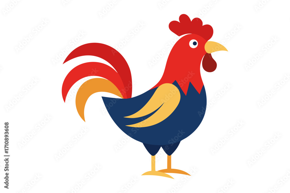 Fototapeta premium Rooster Vector Illustration 