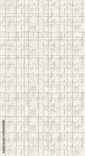 Textured off-white fabric with a subtle grid pattern.