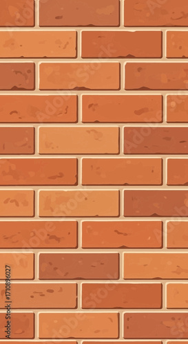 A close-up view of a textured brick wall pattern.