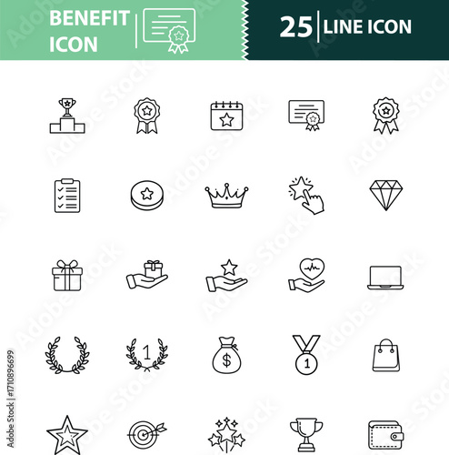 benefit icon, reward icon, bonus icon, incentive icon, gift icon, prize icon, discount icon, voucher icon