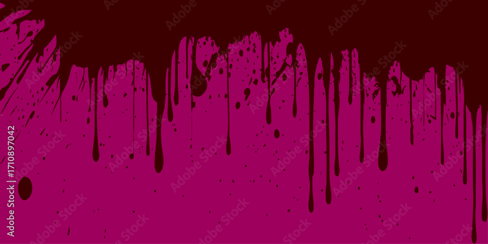 Fototapeta premium Abstract illustration of red paint splashes in a sound wave pattern