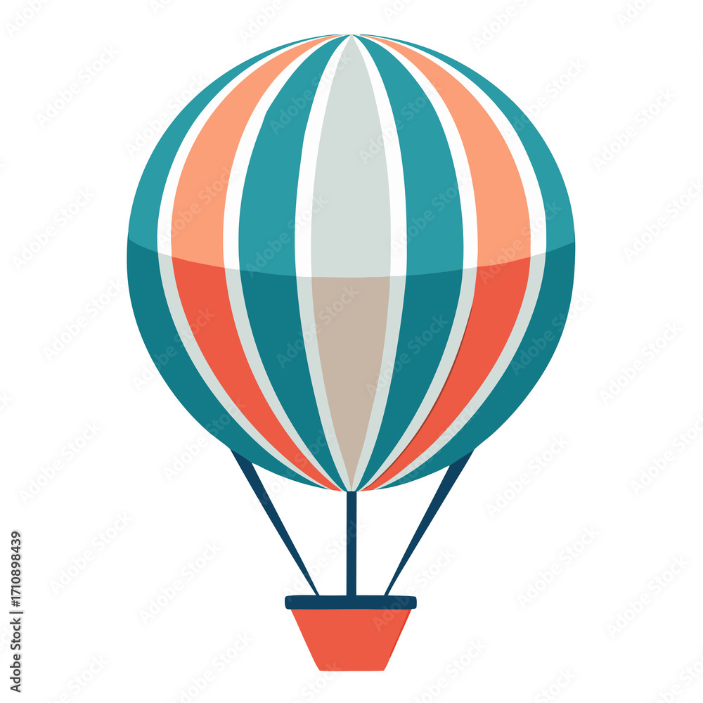 Fototapeta premium hot air balloon vector illustration