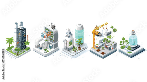 Industrial Processes and Manufacturing Plants in Action - Set Creation Guide
