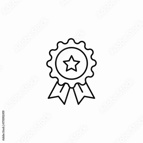 accomplishment reward award icon sign vector