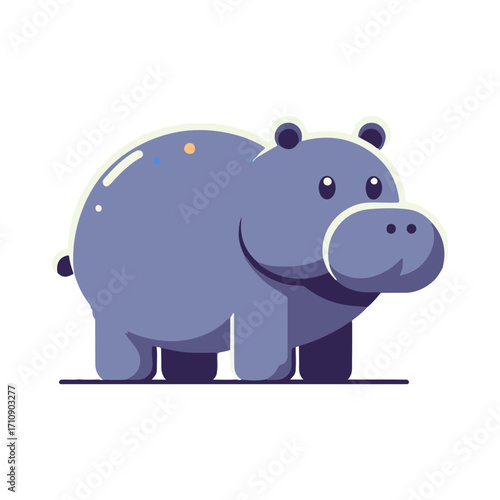 
hippo illustration design