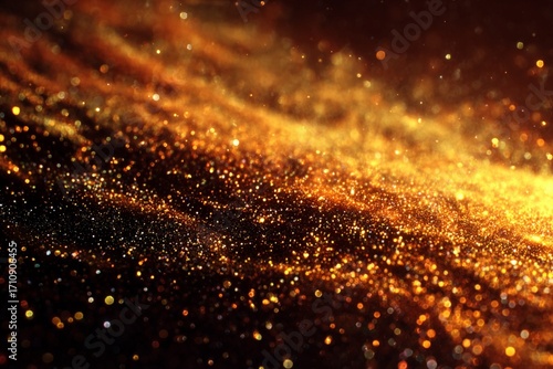 Abstract space galaxy explosion of colorful red fire stars in the dark night sky